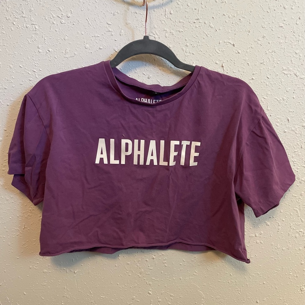 Alphalete Purple Crop Top